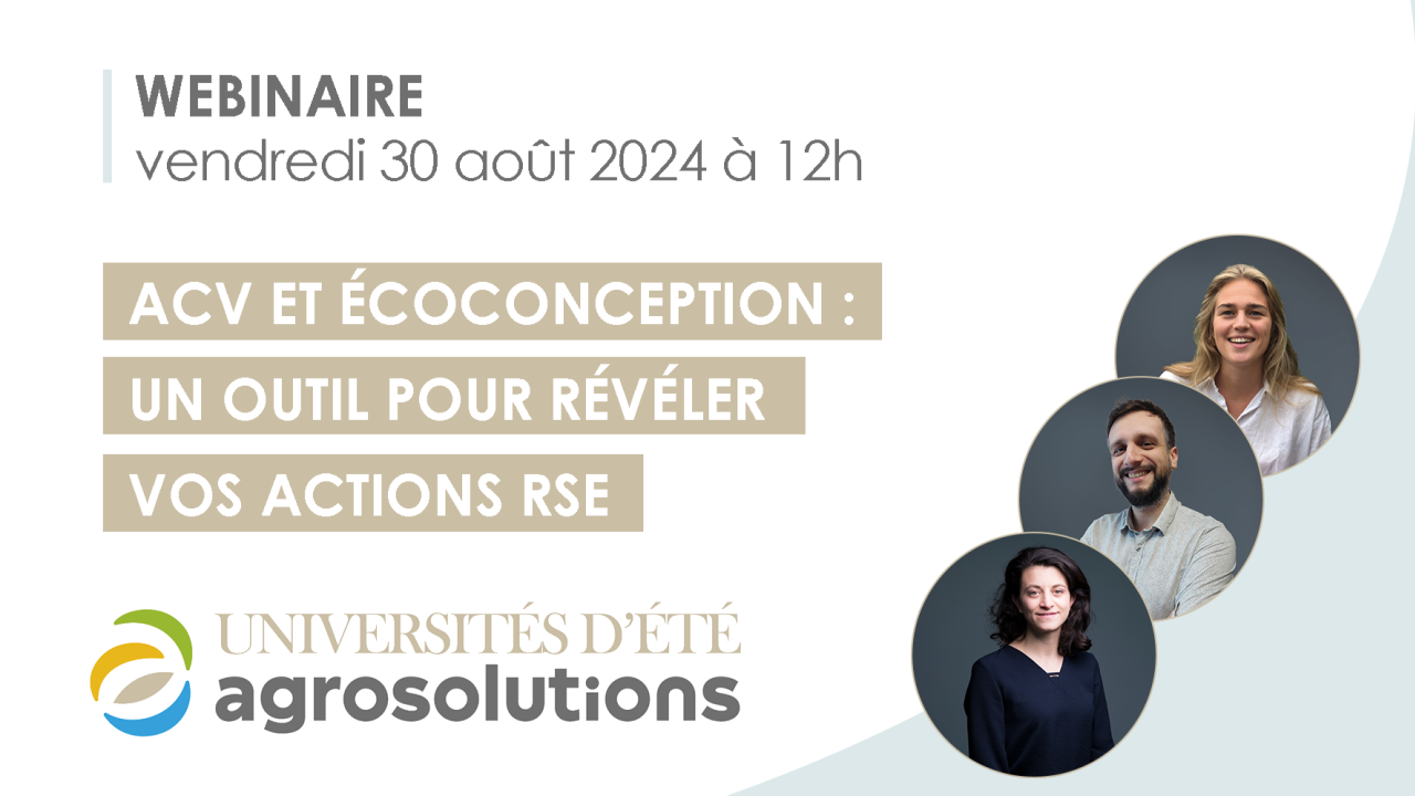 Webinaire : ACV et écoconception : un outil pour révéler vos actions ...